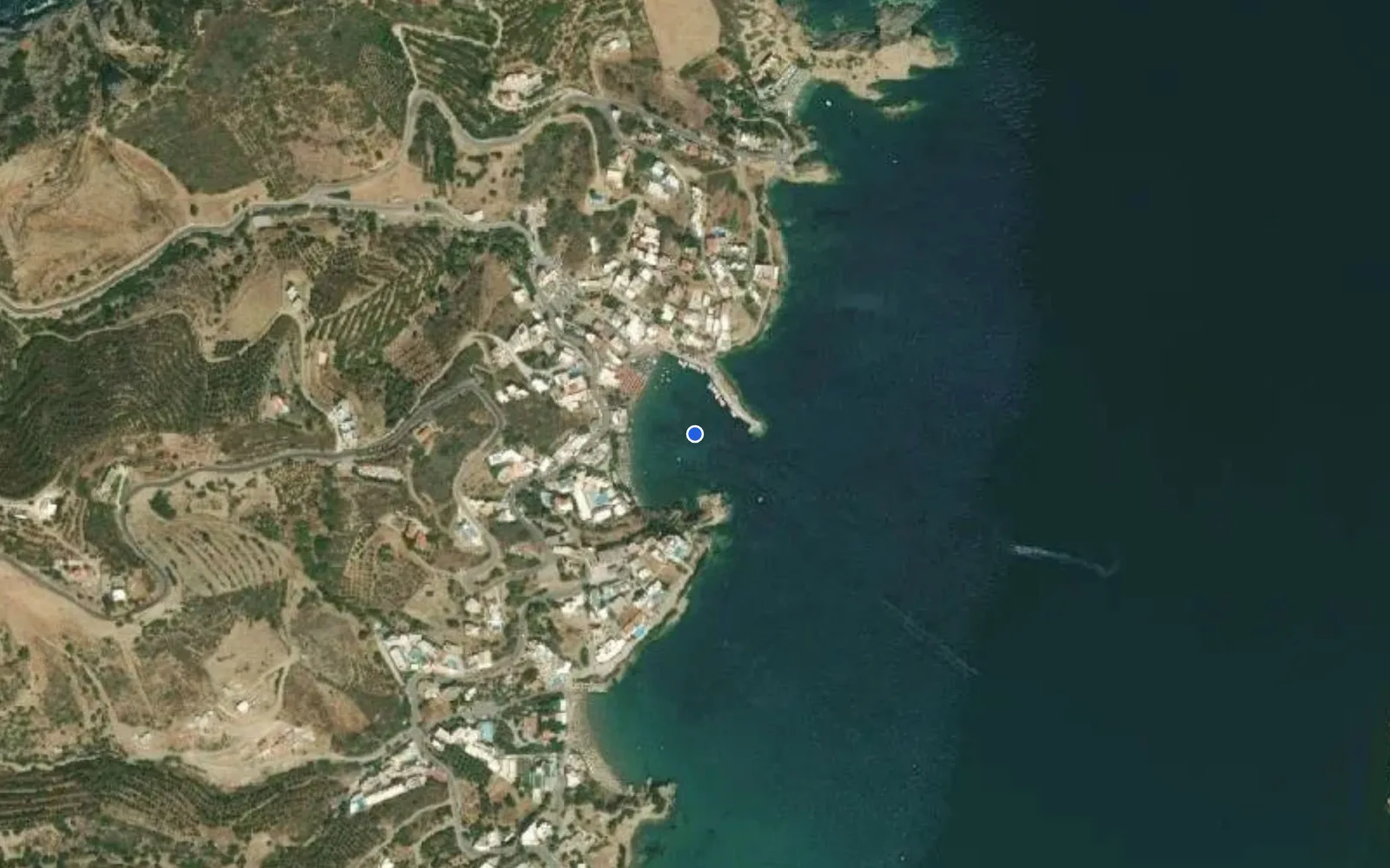 Satellite and nautical chart view of Bali Marina