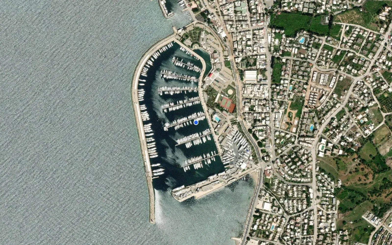 Satellite and nautical chart view of D-Marin Turgutreis