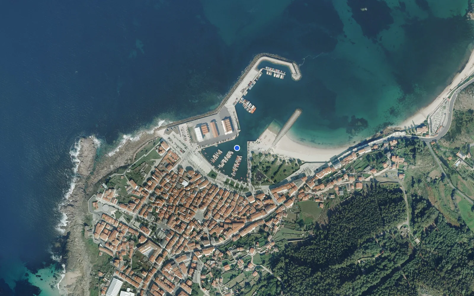 Satellite and nautical chart view of Porto do Porto do Son