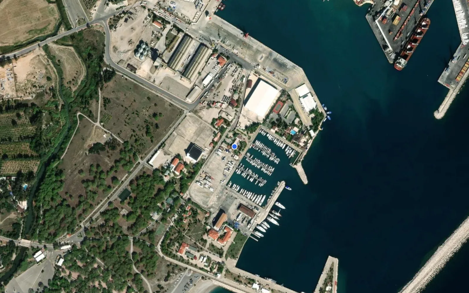 Satellite and nautical chart view of Setur Antalya Marina
