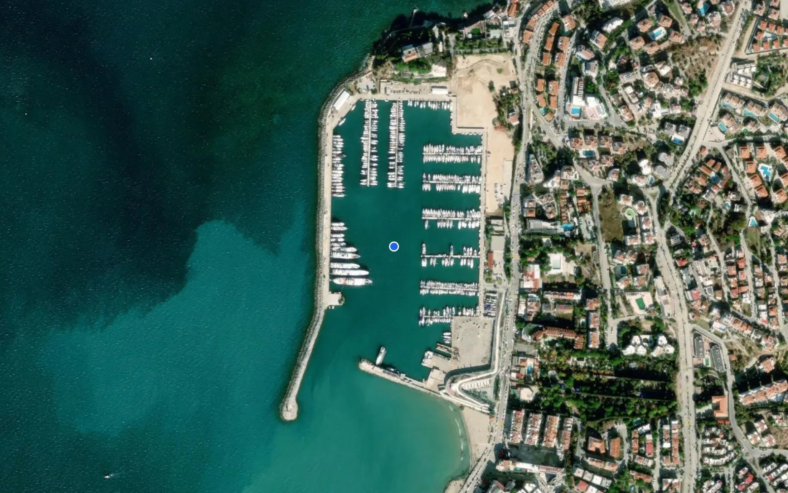 Satellite and nautical chart view of Setur Kusadası Marina